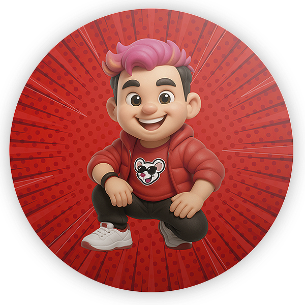 Painel Redondo - Os Rosas - Sublimado 3D