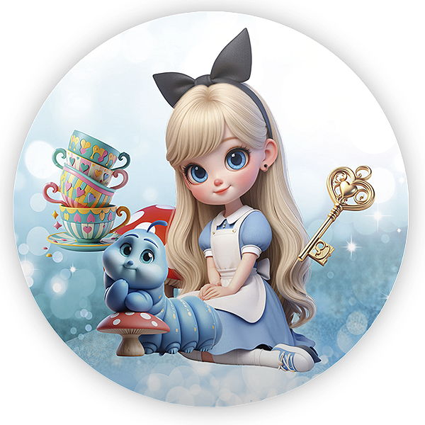 Painel Redondo - Alice - Sublimado 3D