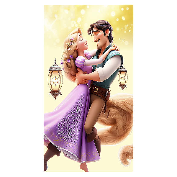 Faixa Lateral - Rapunzel - Sublimado 3D