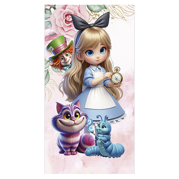 Faixa Lateral - Alice - Sublimado 3D