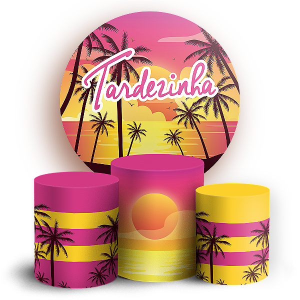 KIT Redondo e Trio - Tardezinha - Sublimado 3D