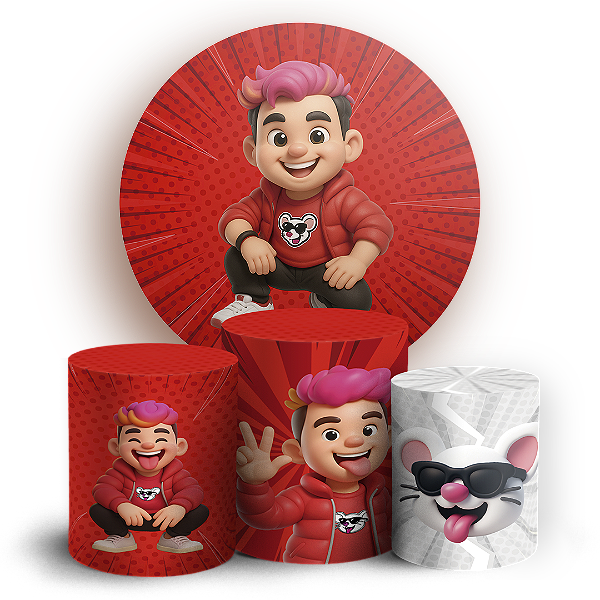 KIT Redondo e Trio - Os Rosas - Sublimado 3D