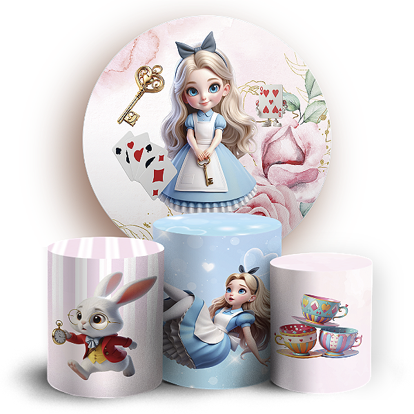 KIT Redondo e Trio - Alice - Sublimado 3D