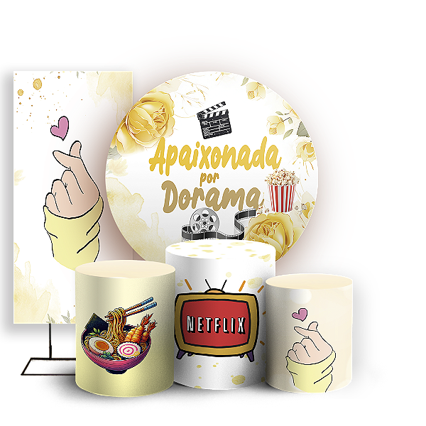 KIT Redondo Trio e Faixa - Dorama - Sublimado 3D