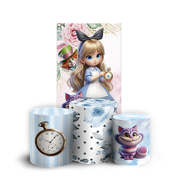 Faixa Lateral e Trio Cilindro Sublimado 3D Vest Facil - Alice