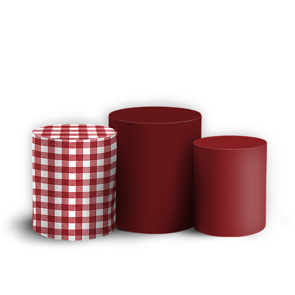 Trio Cilindro - Chapeuzinho Vermelho - Sublimado 3D - By Cris Reis