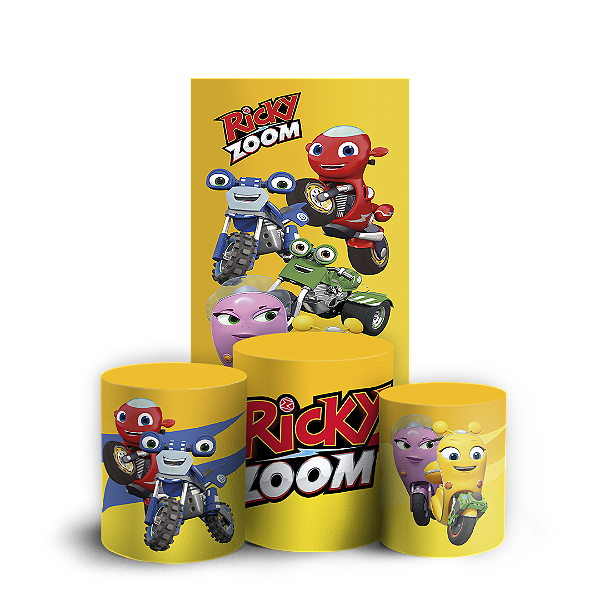 Faixa Lateral e Trio Cilindro Sublimado 3D Vest Facil - Ricky Zoom