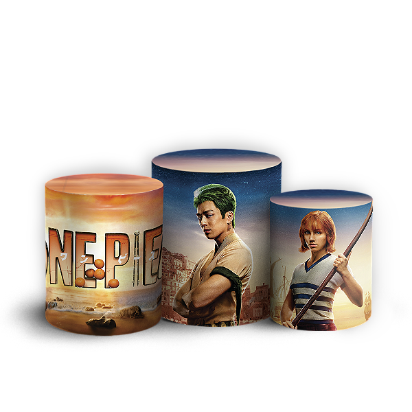 Trio Cilindro - One Piece - Sublimado 3D