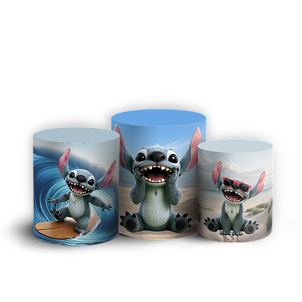 Trio Cilindro - Lilo Stitch - Sublimado 3D