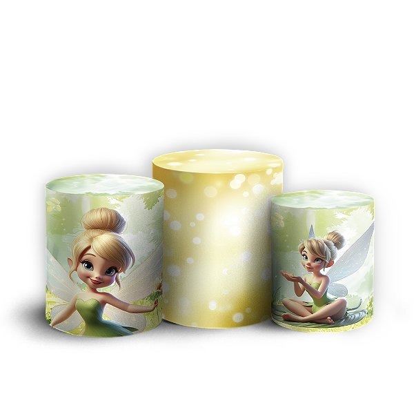 Trio Cilindro - Sininho Tinkerbell - Sublimado 3D