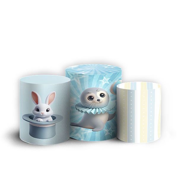 Trio Cilindro - Circo - Sublimado 3D