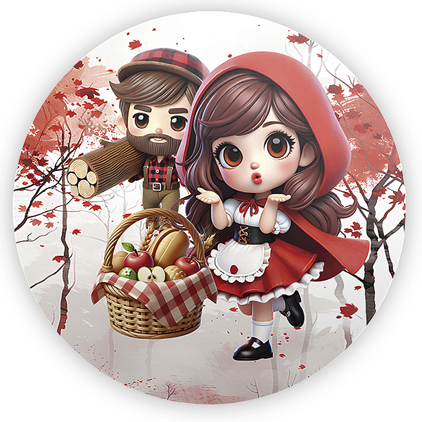 Mini Painel - Chapeuzinho Vermelho - Sublimado 3D