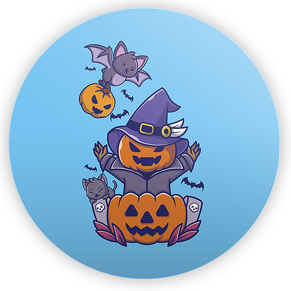 Painel Redondo - Halloween - Sublimado 3D
