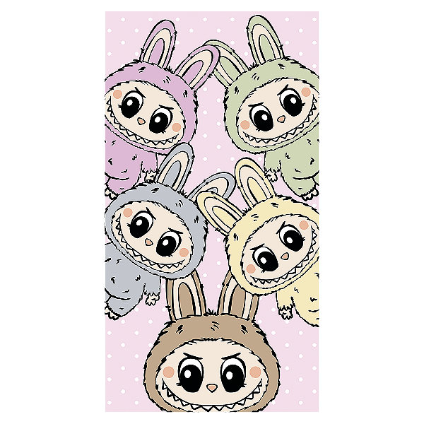 Faixa Lateral - Labubu - Sublimado 3D