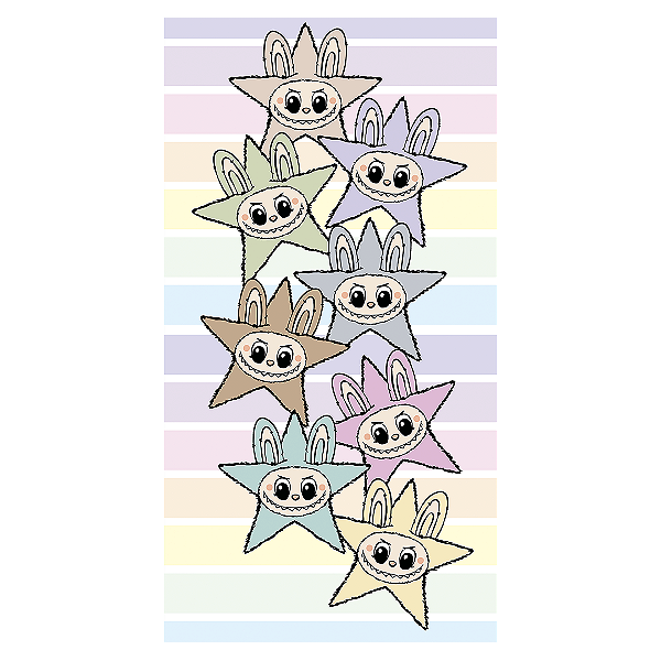 Faixa Lateral - Labubu - Sublimado 3D