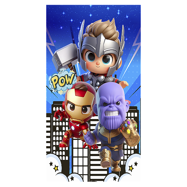 Faixa Lateral - Herois Vingadores - Sublimado 3D