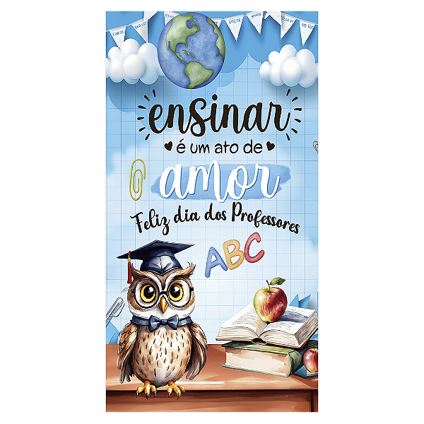 Faixa Lateral - Dia Dos Professores - Sublimado 3D