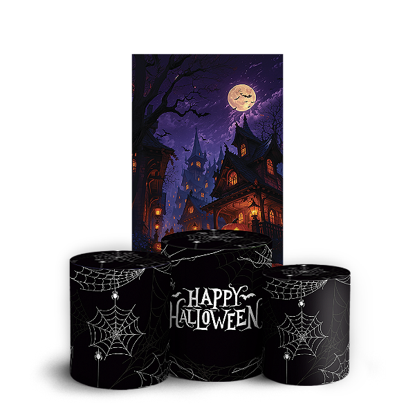 Faixa Lateral e Trio Cilindro Sublimado 3D Vest Facil - Halloween