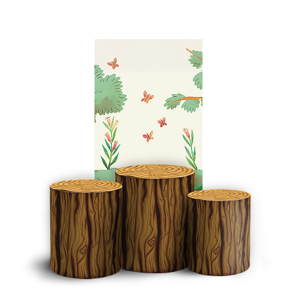 Faixa Lateral e Trio Cilindro Sublimado 3D Vest Facil - Bosque