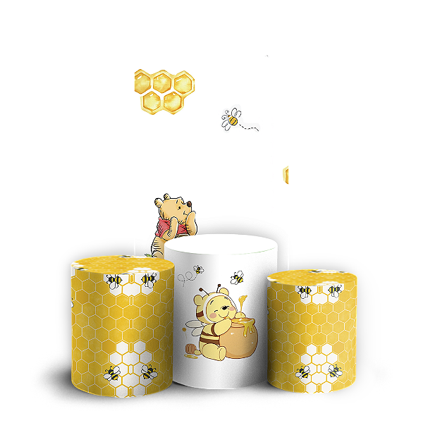 Faixa Lateral e Trio Cilindro Sublimado 3D Vest Facil - Abelha