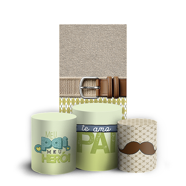 Faixa Lateral e Trio Cilindro Sublimado 3D Vest Facil - Dia Dos Pais