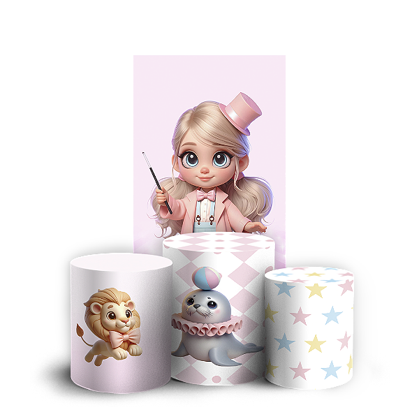 Faixa Lateral e Trio Cilindro Sublimado 3D Vest Facil - Circo