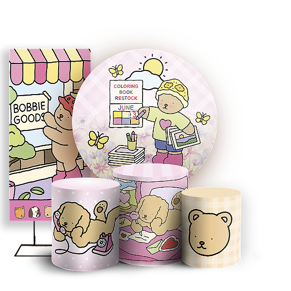 KIT Redondo Trio e Faixa - Bobbie Goods - Sublimado 3D