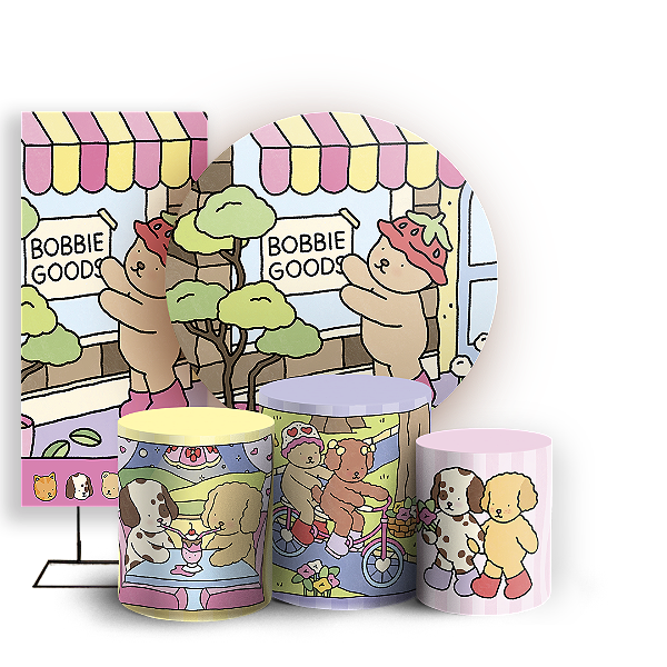 KIT Redondo Trio e Faixa - Bobbie Goods - Sublimado 3D