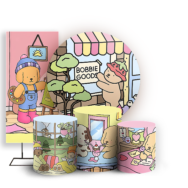 KIT Redondo Trio e Faixa - Bobbie Goods - Sublimado 3D