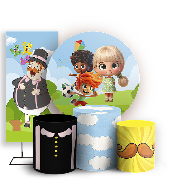 KIT Redondo Trio e Faixa - Mundo Bita - Sublimado 3D