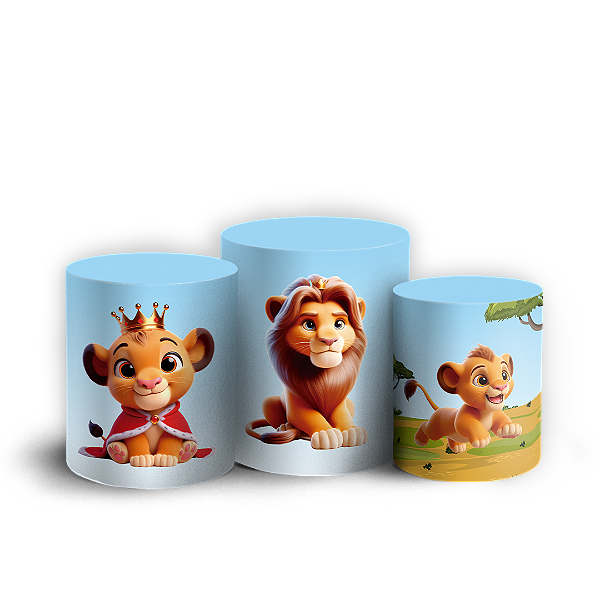 Trio Cilindro - O Rei Leão - Sublimado 3D