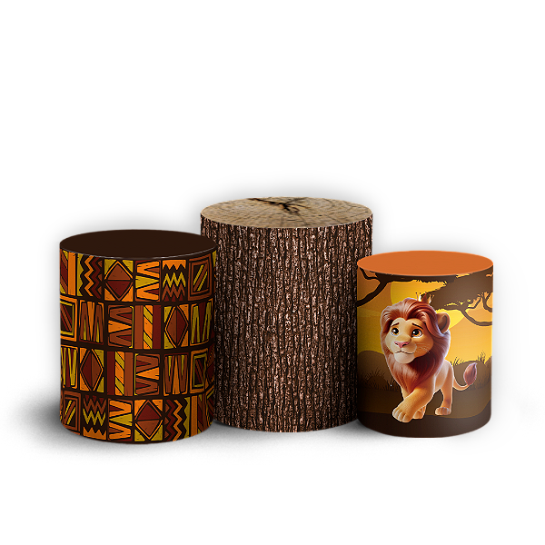 Trio Cilindro - O Rei Leão - Sublimado 3D