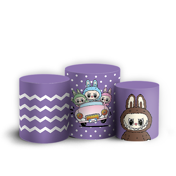 Trio Cilindro - Labubu - Sublimado 3D