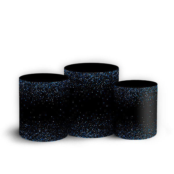 Trio Cilindro - Glitter Feliz Cumpleaños ES - Sublimado 3D