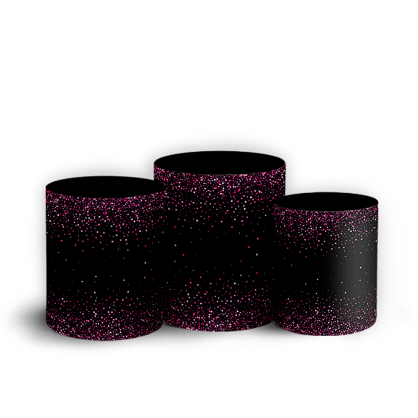 Trio Cilindro - Glitter Feliz Cumpleaños ES - Sublimado 3D