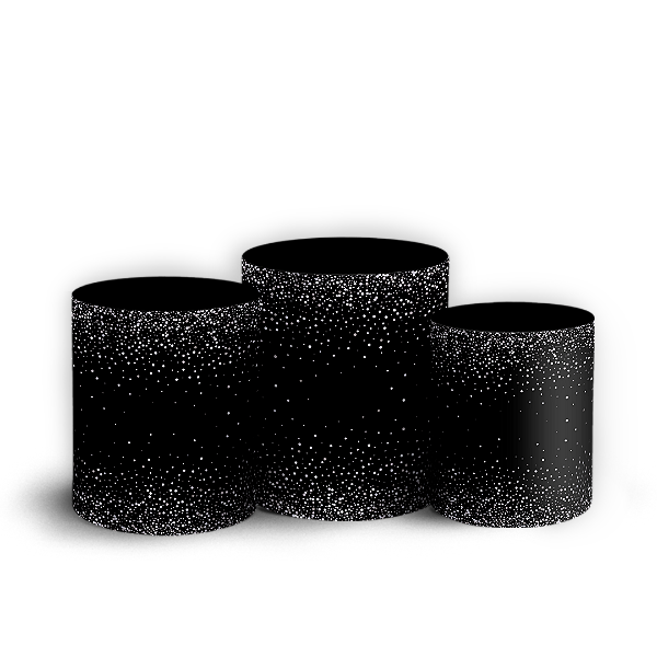 Trio Cilindro - Glitter Feliz Cumpleaños ES - Sublimado 3D