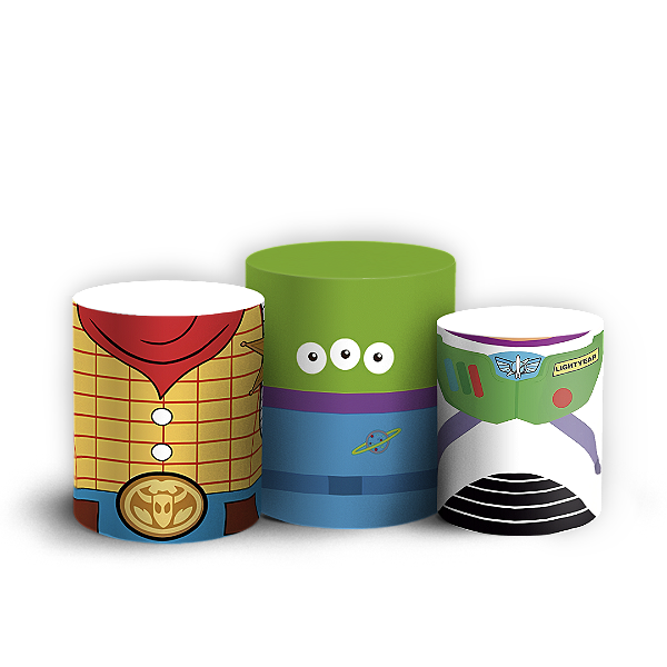 Trio Cilindro - Toy Story - Sublimado 3D
