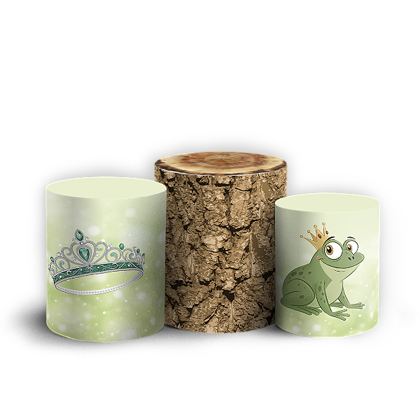 Trio Cilindro - Princesa Tiana - Sublimado 3D