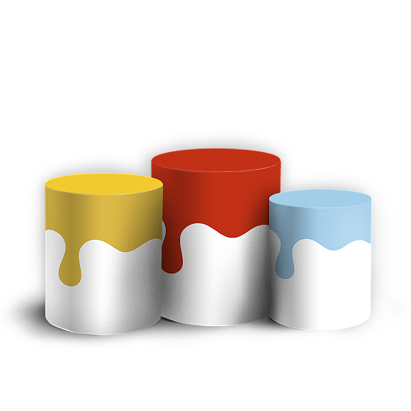 Trio Cilindro - O Maior Pintor Do Mundo - Sublimado 3D