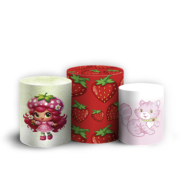 Trio Cilindro - Moranguinho - Sublimado 3D