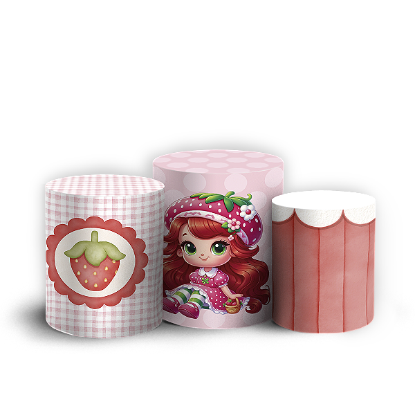 Trio Cilindro - Moranguinho - Sublimado 3D