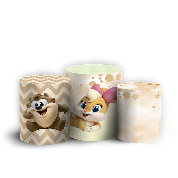 Trio Cilindro - Looney Tunes - Sublimado 3D