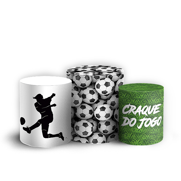 Trio Cilindro - Futebol - Sublimado 3D