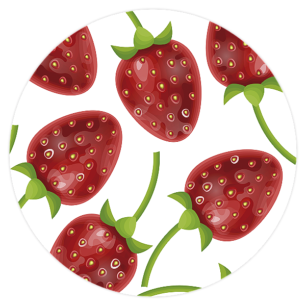 Mini Painel - Morango Do Amor - Sublimado 3D