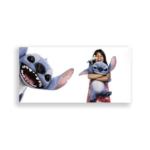 Painel Retangular - Lilo Stitch - Sublimado 3D