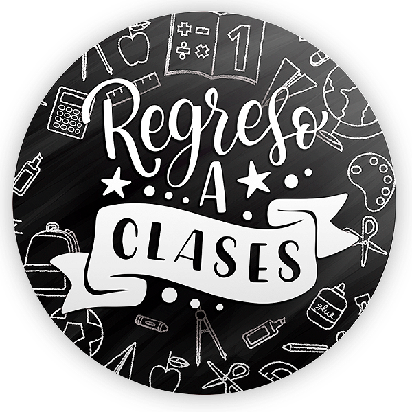 Painel Redondo - Vuelta a Clases ES - Sublimado 3D