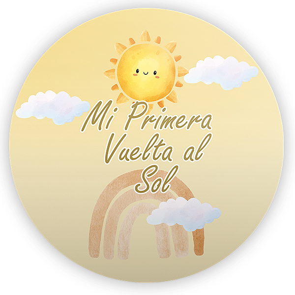 Painel Redondo - Mi Primera Vuelta al Sol ES - Sublimado 3D