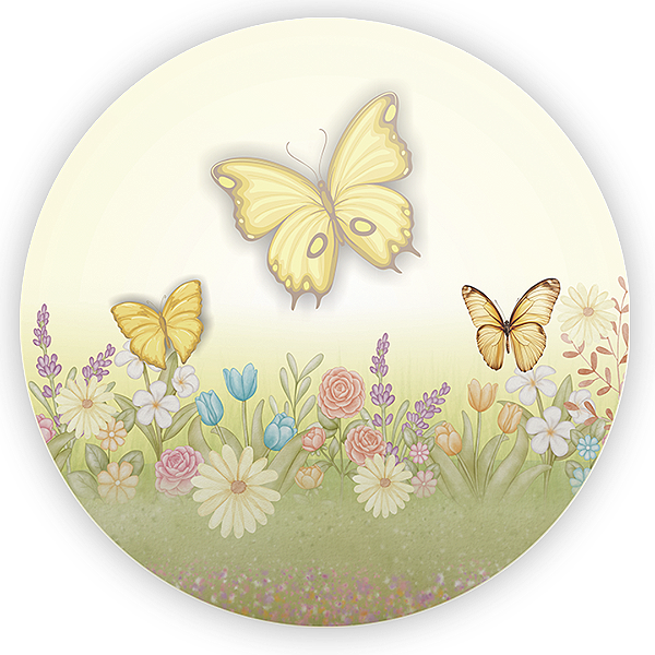 Painel Redondo - Jardim - Sublimado 3D