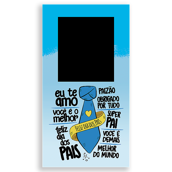 Painel Interativo Vazado Sublimado 3D - Dia dos Pais