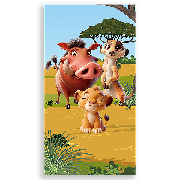 Faixa Lateral - O Rei Leão - Sublimado 3D